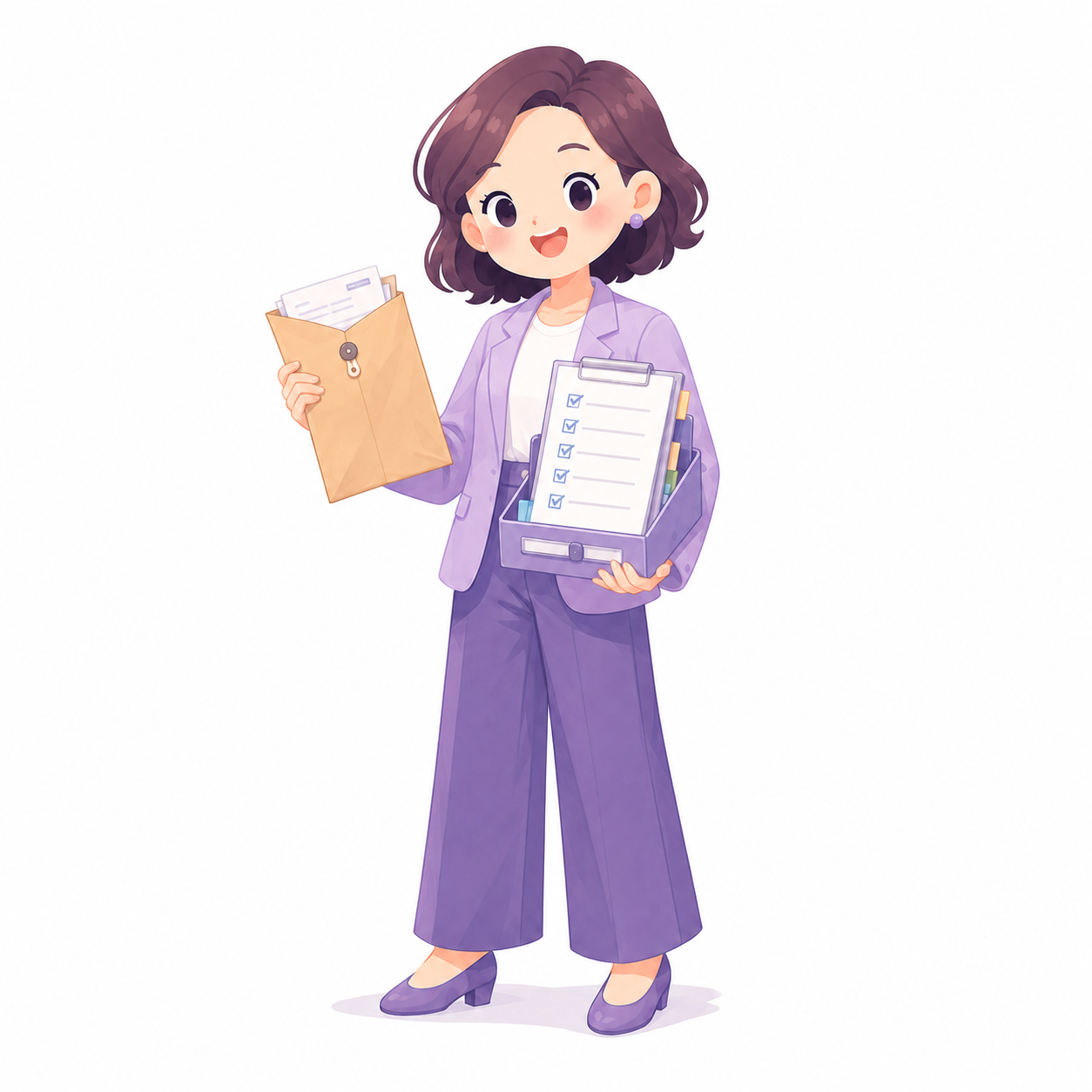 重要書類の受け取りと転送頻度を整えたい信用書類準備型のキャラクター
